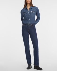 GUESS JEANS GJ SLIM LS DENIM SHIRT INDIGO ΠΟΥΚΑΜΙΣΟ ΓΥΝΑΙΚΕΙΟ | BLUE