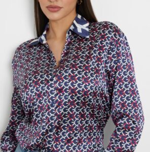 GUESS LS ALEXANDRA SHIRT ΠΟΥΚΑΜΙΣΟ ΓΥΝΑΙΚΕΙΟ | DARK BLUE