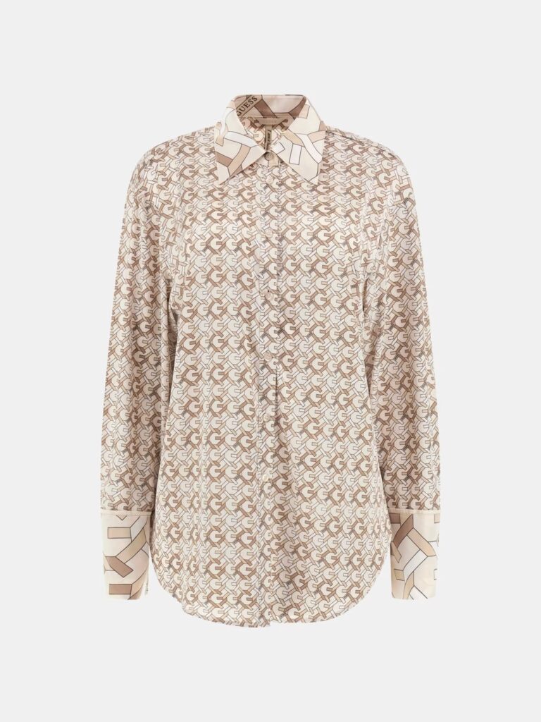 GUESS LS ALEXANDRA SHIRT ΠΟΥΚΑΜΙΣΟ ΓΥΝΑΙΚΕΙΟ | SAND