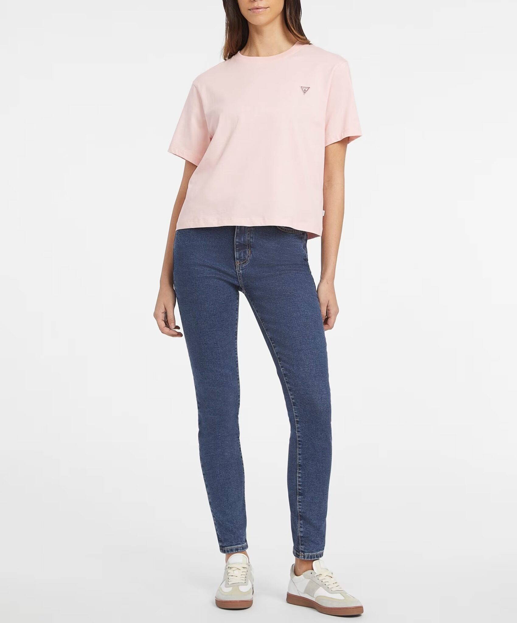 GUESS JEANS GJ CN REG LOGO EMB-SOFT FLEECE ΦΟΥΤΕΡ ΓΥΝΑΙΚΕΙΟ | ROSE