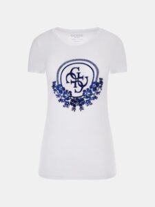 GUESS SS CHECKER SEQUIN R3 TEE ΜΠΛΟΥΖΑ ΓΥΝΑΙΚΕΙΟ | WHITE