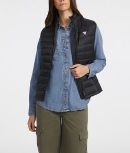 GUESS JEANS GJ PUFFER VEST ΓΙΛΕΚΟ ΓΥΝΑΙΚΕΙΟ | BLACK