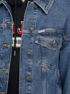 GUESS JEANS GJ OVERSIZE TRUCKER ΜΠΟΥΦΑΝ ΓΥΝΑΙΚΕΙΟ | INDIGO