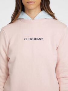 GUESS JEANS GJ CN REG LOGO EMB-SOFT FLEECE ΦΟΥΤΕΡ ΓΥΝΑΙΚΕΙΟ | ROSE