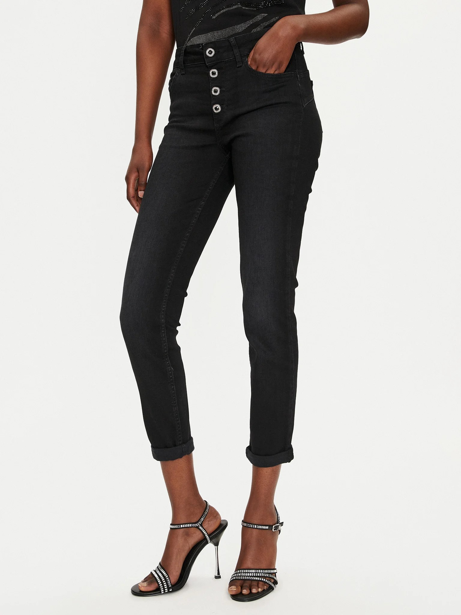 LIU JO WHITE WF4C58 PANT.CREPE H.W. ΠΑΝΤΕΛΟΝΙ ΓΥΝΑΙΚΕΙΟ | BLACK