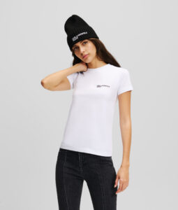 KARL LAGERFELD  JEANS KLJ SLIM FIT TEE | WHITE