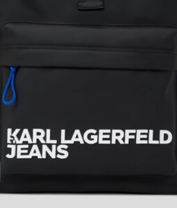 KARL LAGERFELD  JEANS UTILITY COATED ROLL BACKPACK | BLACK