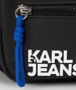 KARL LAGERFELD  JEANS UTILITY COATED EW CROSSBODY | BLACK