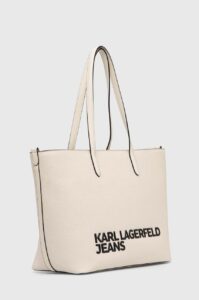 KARL LAGERFELD  JEANS ESSENTIAL LOGO TOTE | OFF WHITE