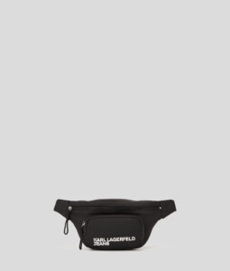 KARL LAGERFELD  JEANS UTILITY COATED BUMBAG | BLACK