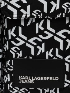 KARL LAGERFELD  JEANS STREET NYLON TOTE | BLACK