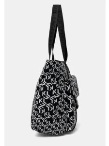 KARL LAGERFELD  JEANS STREET NYLON TOTE | BLACK