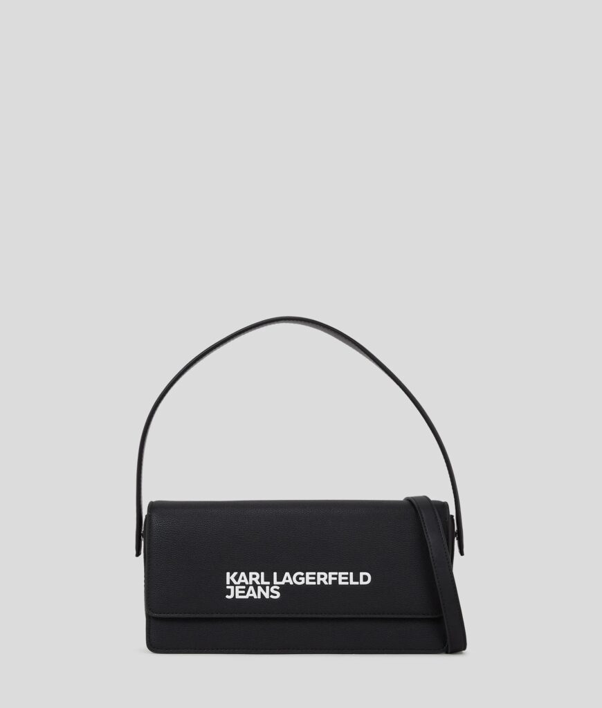 KARL LAGERFELD  JEANS ESSENTIAL LOGO CROSSBODY | BLACK