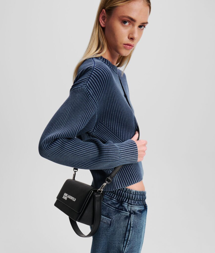 KARL LAGERFELD  JEANS ESSENTIAL LOGO CROSSBODY | BLACK