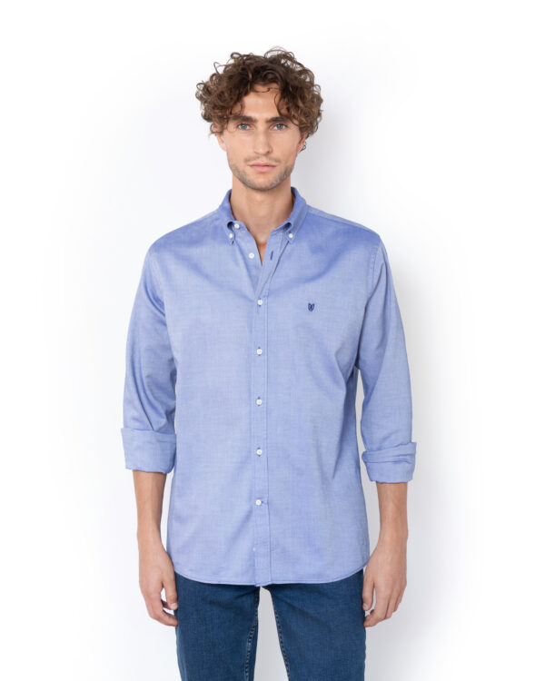 THE BOSTONIANS ΠΟΥΚΑΜΙΣΟ OXFORD REGULAR FIT 3AAP0571 | ROYAL BLUE