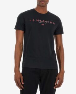 LA MARTINA ΜΠΛΟΥΖΑ T-SHIRT ΚΜ 3LMZMR007 | BLACK