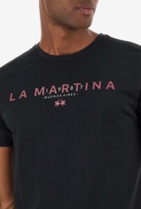 LA MARTINA ΜΠΛΟΥΖΑ T-SHIRT ΚΜ 3LMZMR007 | BLACK