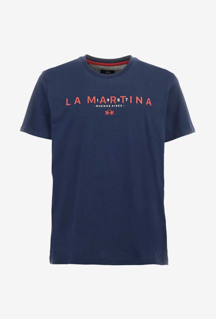 LA MARTINA ΜΠΛΟΥΖΑ T-SHIRT ΚΜ 3LMZMR007 | DARK BLUE