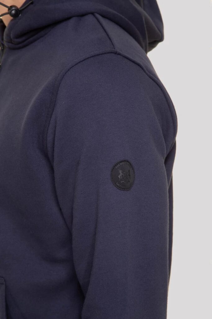 THE BOSTONIANS ΦΟΥΤΕΡ ΒΑΜΒΑΚΕΡΟ HALF ZIP REGULAR FIT | DARK BLUE