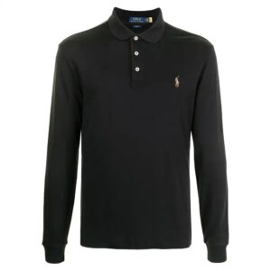 POLO RALPH LAUREN LSKCCMSLM6-LONG SLEEVE-KNIT | BLACK