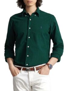 POLO RALPH LAUREN CUBDPPCS-LONG SLEEVE-SPORT SHIRT | GREEN