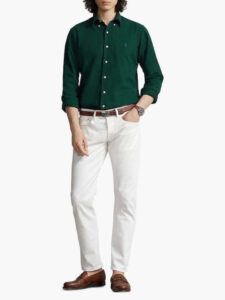 POLO RALPH LAUREN CUBDPPCS-LONG SLEEVE-SPORT SHIRT | GREEN