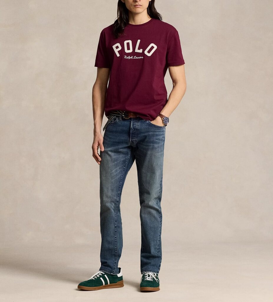 POLO RALPH LAUREN SSCNCLSM1-SHORT SLEEVE-T-SHIRT | BORDEAUX