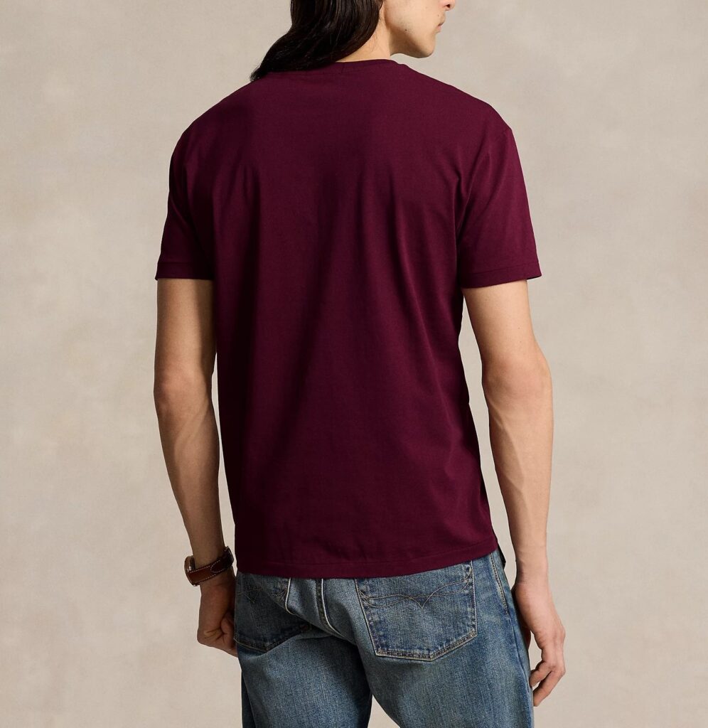 POLO RALPH LAUREN SSCNCLSM1-SHORT SLEEVE-T-SHIRT | BORDEAUX