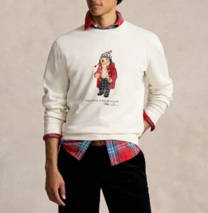 POLO RALPH LAUREN LSCNM4-LONG SLEEVE-SWEATSHIRT | OFF WHITE