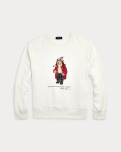 POLO RALPH LAUREN LSCNM4-LONG SLEEVE-SWEATSHIRT | OFF WHITE