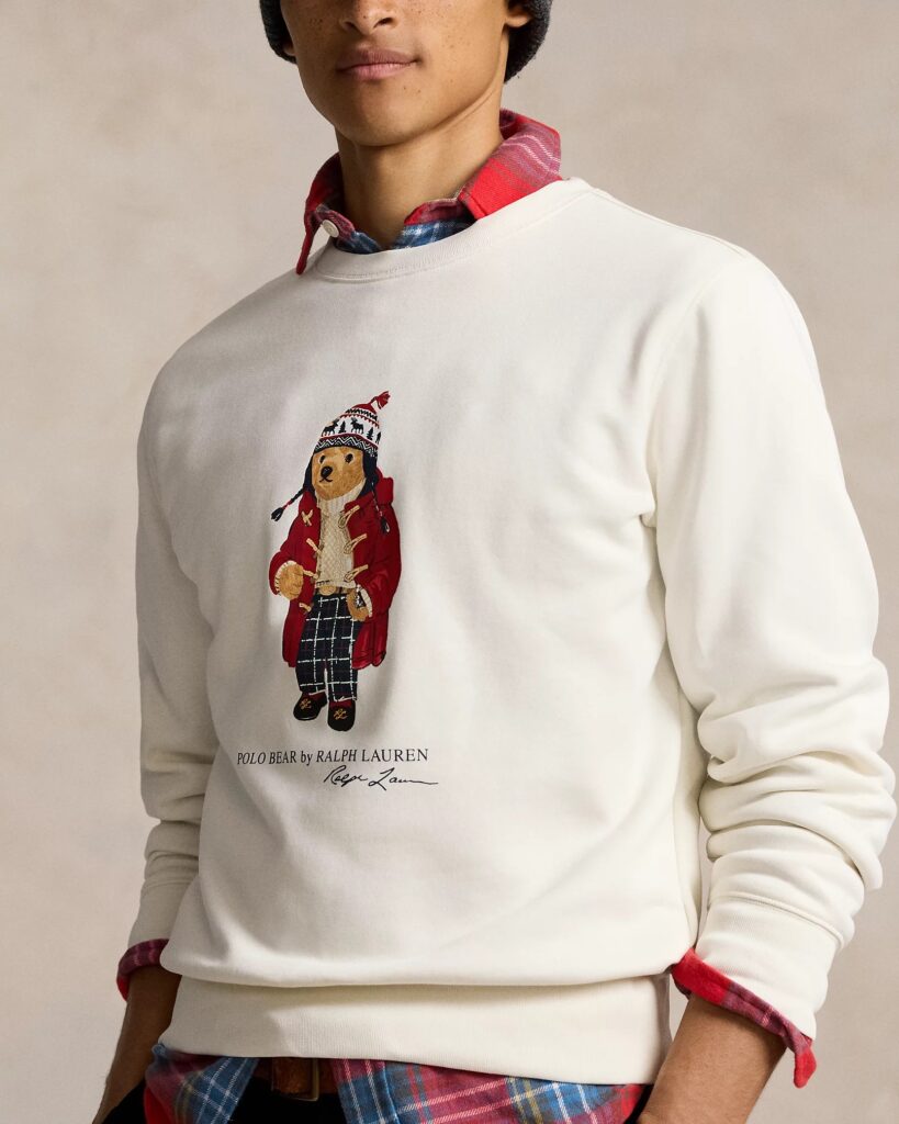 POLO RALPH LAUREN LSCNM4-LONG SLEEVE-SWEATSHIRT | OFF WHITE