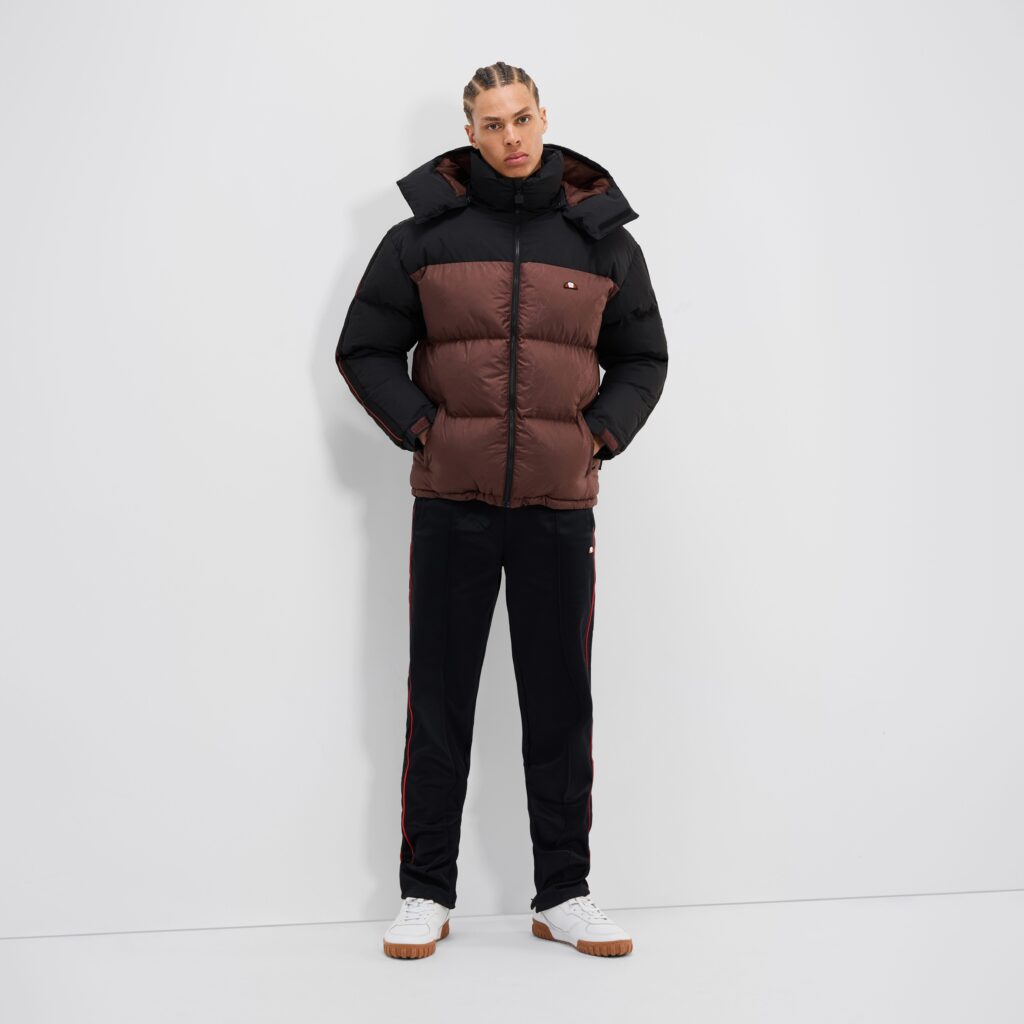 ELLESSE SARTORIA BADGE COLOURS APPIANI 2 PADDED JACKET | BROWN