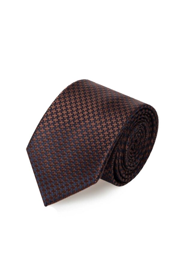 THE BOSTONIANS ΓΡΑΒΑΤΑ DOBBY 3TIE0004 | BROWN