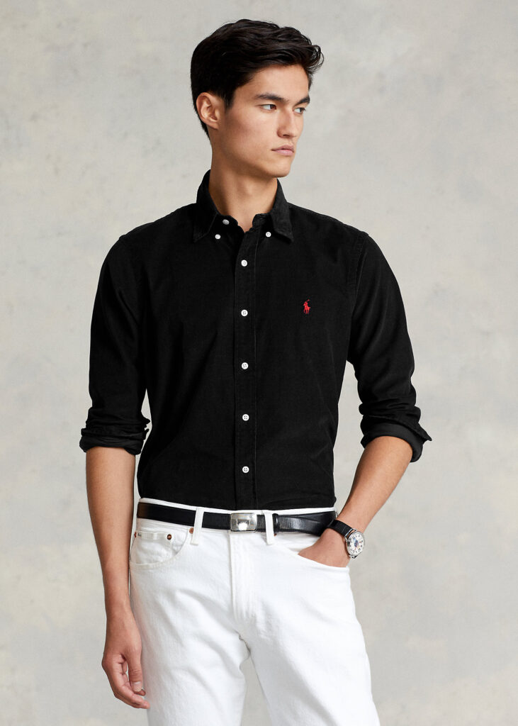 POLO RALPH LAUREN CUBDPPCS-LONG SLEEVE-SPORT SHIRT | BLACK