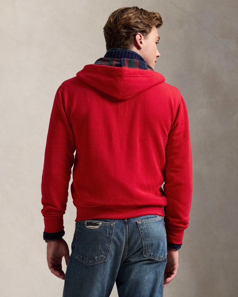 POLO RALPH LAUREN LSFZHOODM1-LONG SLEEVE-SWEATSHIRT | RED