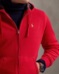 POLO RALPH LAUREN LSFZHOODM1-LONG SLEEVE-SWEATSHIRT | RED