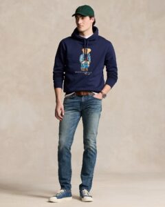 POLO RALPH LAUREN LSPOHOODM6-LONG SLEEVE-SWEATSHIRT | DARK BLUE