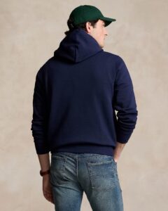 POLO RALPH LAUREN LSPOHOODM6-LONG SLEEVE-SWEATSHIRT | DARK BLUE