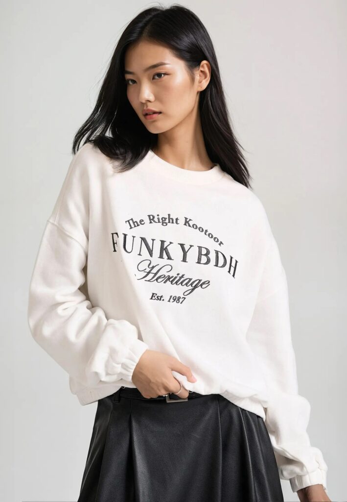 FUNKY BUDDHA ΓΥΝΑΙΚΕΊΟ ΦΟΎΤΕΡ ΜΕ ΛΑΙΜΌΚΟΨΗ | OFF WHITE