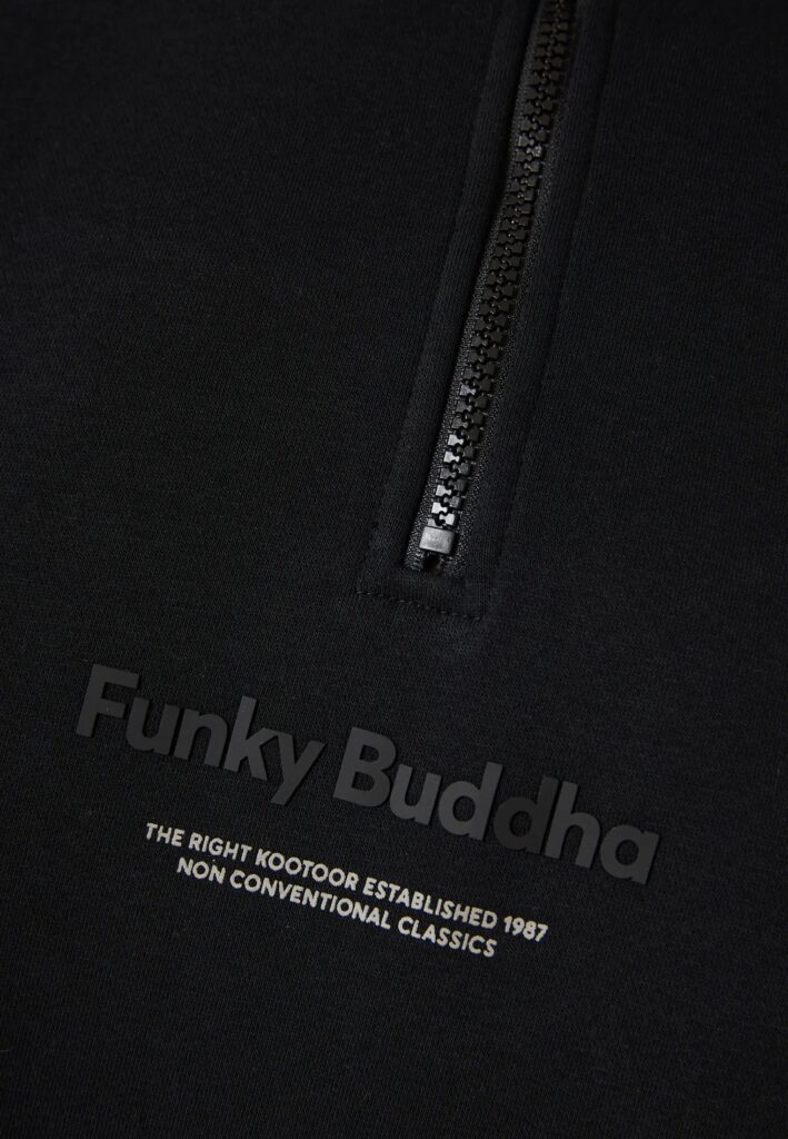 FUNKY BUDDHA ΑΝΔΡΙΚΌ ΦΟΎΤΕΡ ΜΕ ΨΗΛΌ ΛΑΙΜΌ ΚΑΙ ΦΕΡΜΟΥΆΡ | BLACK