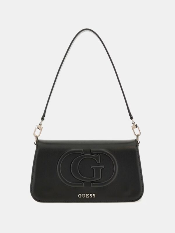 GUESS ECO MIETTA FLAP SHOU ΤΣΑΝΤΑ ΓΥΝΑΙΚΕΙΟ | BLACK