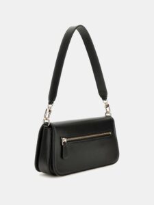 GUESS ECO MIETTA FLAP SHOU ΤΣΑΝΤΑ ΓΥΝΑΙΚΕΙΟ | BLACK