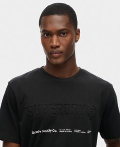 SUPERDRY SDCD UTILITY SPORT LOGO LOOSE TEE ΜΠΛΟΥΖΑ ΑΝΔΡΙΚΟ | BLACK