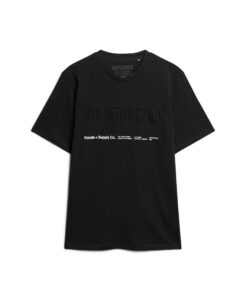 SUPERDRY SDCD UTILITY SPORT LOGO LOOSE TEE ΜΠΛΟΥΖΑ ΑΝΔΡΙΚΟ | BLACK