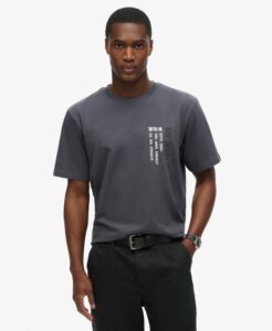 SUPERDRY SDCD UTILITY SPORT LOGO LOOSE TEE ΜΠΛΟΥΖΑ ΑΝΔΡΙΚΟ | DARK GREY