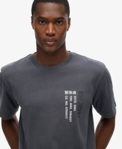 SUPERDRY SDCD UTILITY SPORT LOGO LOOSE TEE ΜΠΛΟΥΖΑ ΑΝΔΡΙΚΟ | DARK GREY