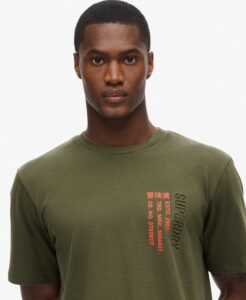 SUPERDRY SDCD UTILITY SPORT LOGO LOOSE TEE ΜΠΛΟΥΖΑ ΑΝΔΡΙΚΟ | KHAKI