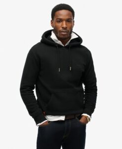 SUPERDRY OVIN ESSENTIAL LOGO HOODIE ΦΟΥΤΕΡ ΑΝΔΡΙΚΟ | BLACK