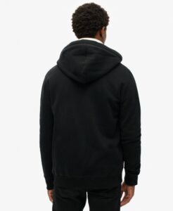 SUPERDRY OVIN ESSENTIAL LOGO ZIP HOODIE ΦΟΥΤΕΡ ΑΝΔΡΙΚΟ | BLACK