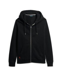 SUPERDRY OVIN ESSENTIAL LOGO ZIP HOODIE ΦΟΥΤΕΡ ΑΝΔΡΙΚΟ | BLACK